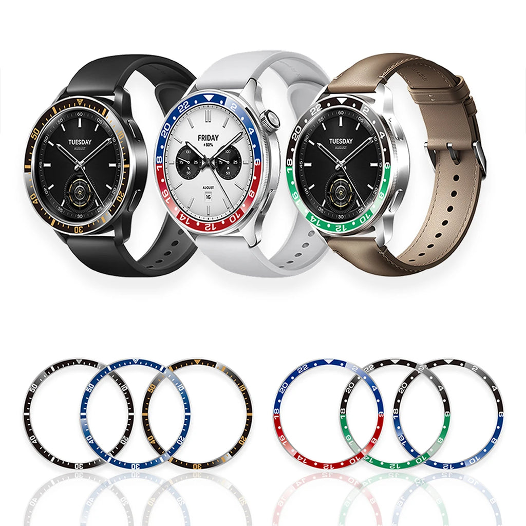 Steel Bezel Rings For Xiaomi Watch S3/S4 Anti Scratch Metal Cover Protective Watch Decoration Supplies For Xiaomi Watch S3 S4