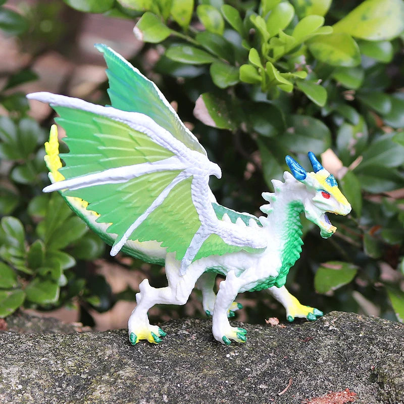 Oenux Original Savage Dinosaurs Myth Dragon Animals Model Fire Bull Octopus Monster Crab Action Figures Kids Collection Toy Gift