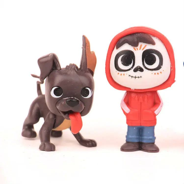 8 Pieces / Set COCO Cartoon Movie Action Figure Vinyl Figurine Collection Model Doll Toys
