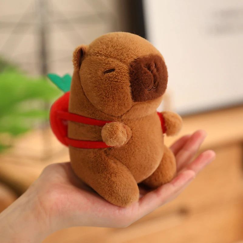 Capybara Plush Toy Pendant Keychain Capibara Cosplay Pokemon Pikachu Disney Stitch Sanrio Kuromi Plushies Stuffed Bag Decor Gift