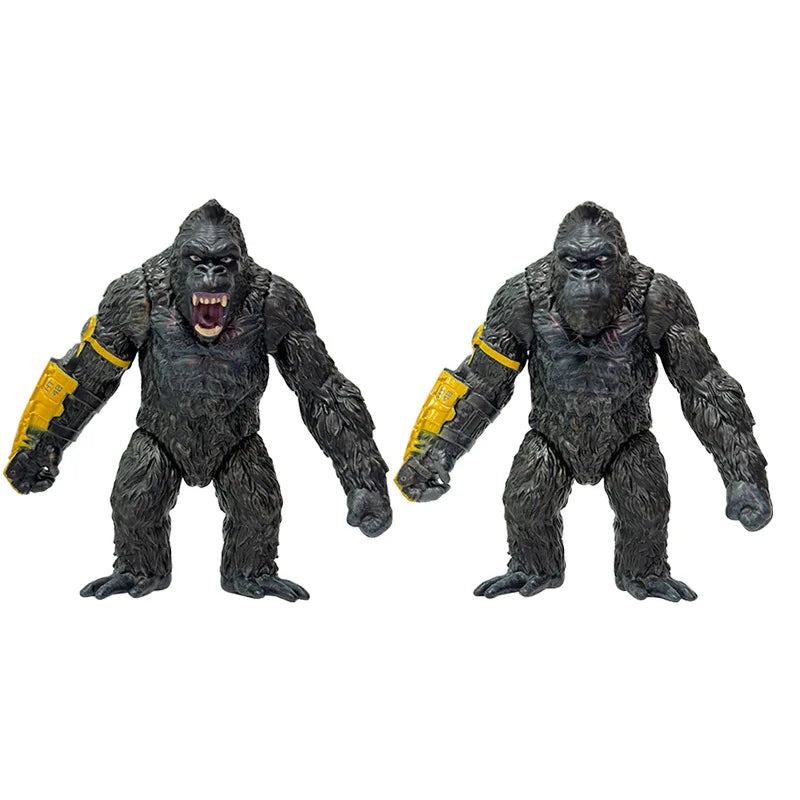 2 Styles King Kong Gorilla Articulated Joints Moveable Action Figure Vinyl Doll Collection Model Toys