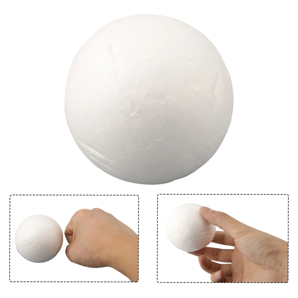 6-12cm Modelling Polystyrene Foam Balls White Craft Balls DIY Hand-painted Gifts Accessory Wedding Celebrations Event Supplies