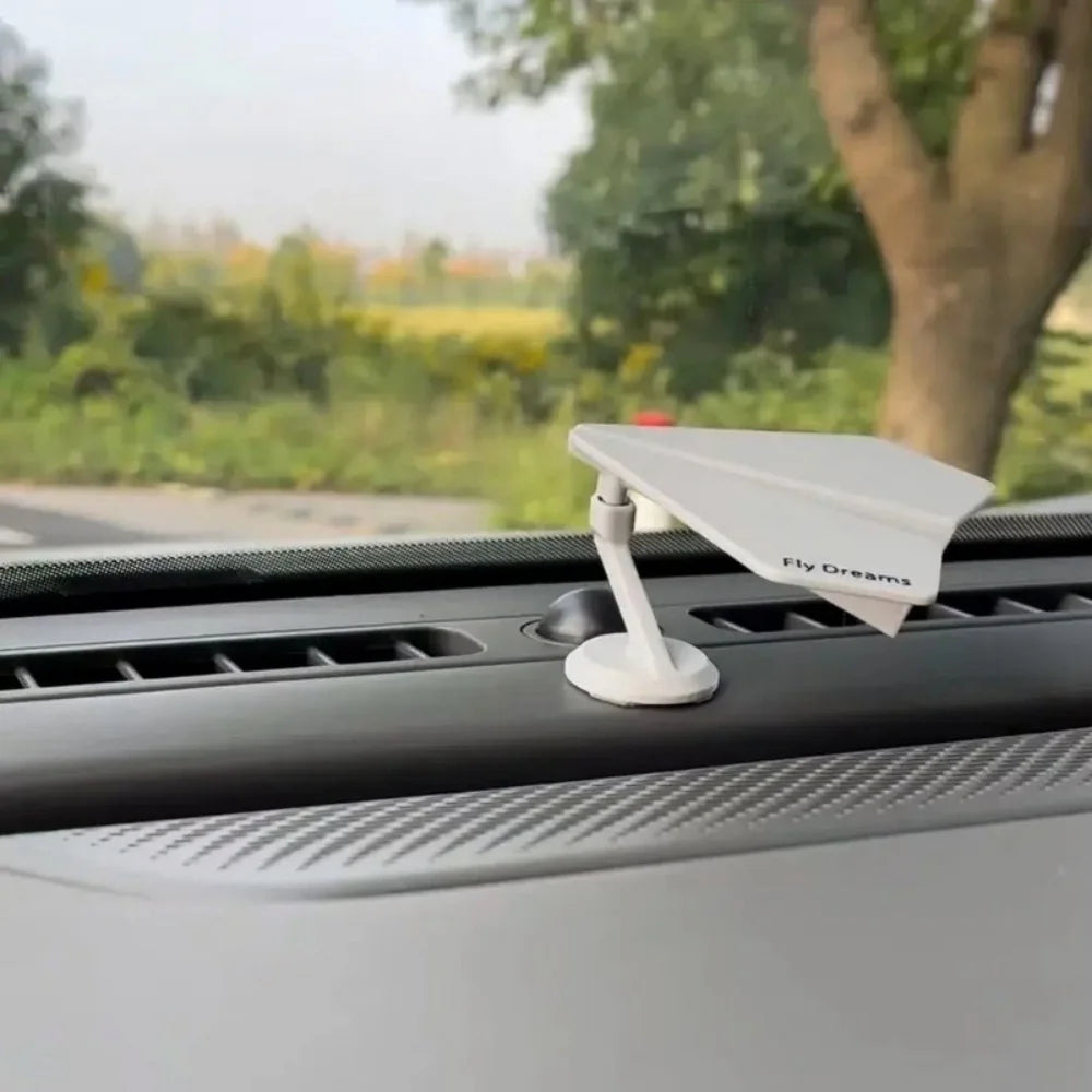 Unique Auto Turning Airplane Model Decor Car Dashboard Airplane Drift Rotating Ornaments Car Interior Center Console Decoration