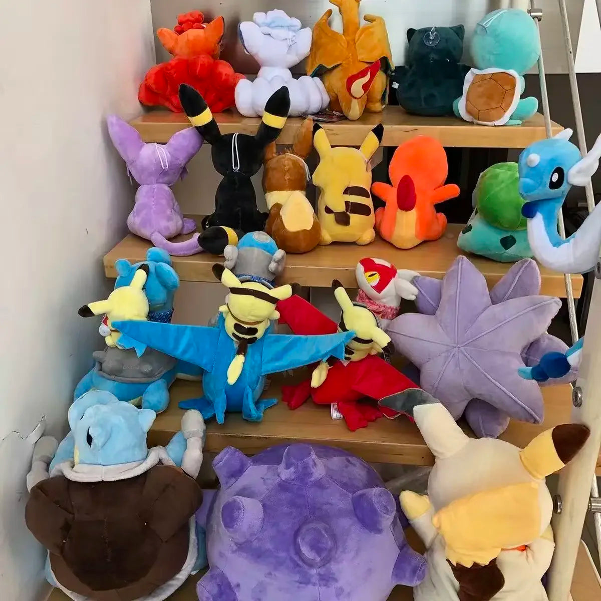 Cute Pikachu Plush Toy Pokemon Charmander Squirtle Bulbasaur Stuffed Doll Eevee Scorbunny Gengar Snorlax Christmas Gifts