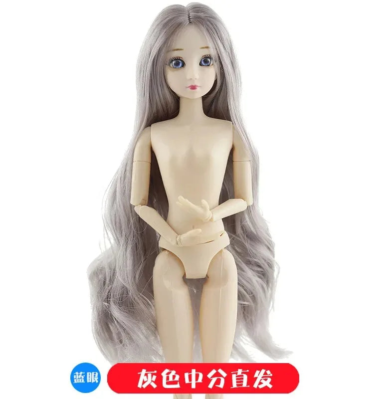 30cm Doll Toys for Girls 1/6 BJD Dolls Body Make-up 3D Eyes Beautiful Princess Baby Girl Dolls Plastic DIY Toy for Girls