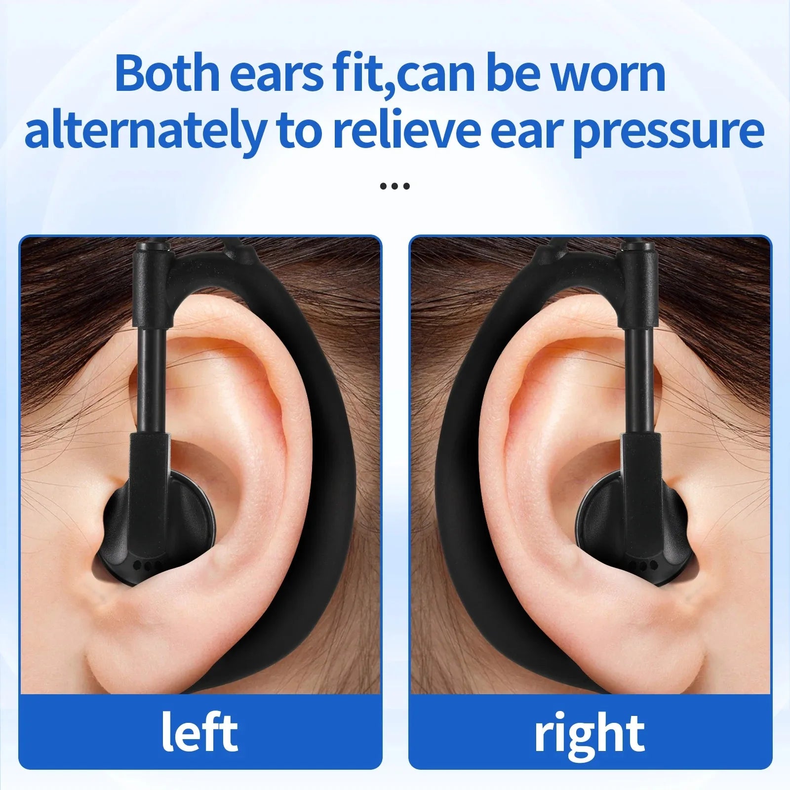 New Listen Only Earpieces Audio Cable Interphone Earphones Headset Accessories Radio Accessory Wired Air Tube 3.5mm Earphone