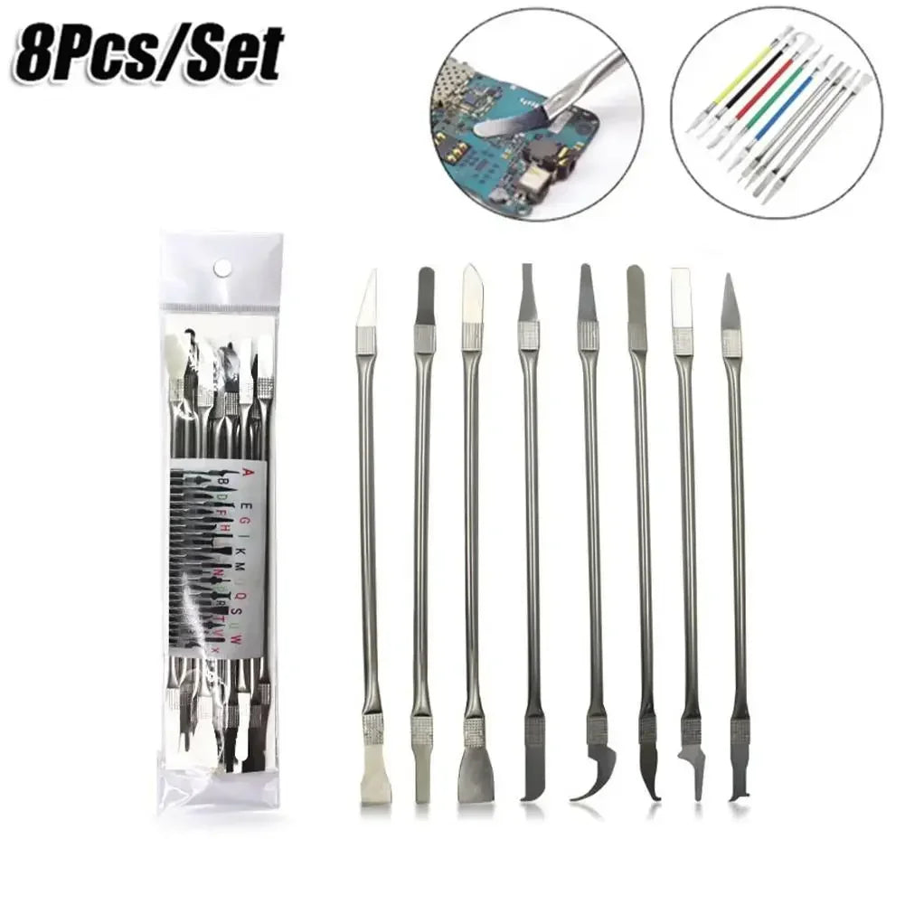 8pcs CPU IC Glue Remover C Chip Repair Phone Repair Tool Thin Blades Piratical Repair Hand Tool For Mobile Phone Computer