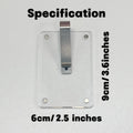 1pc Custom Sun Visor Photo Clip Scratch Resistant Personalized Photo Frame Tool-Free Installation No Charging Required