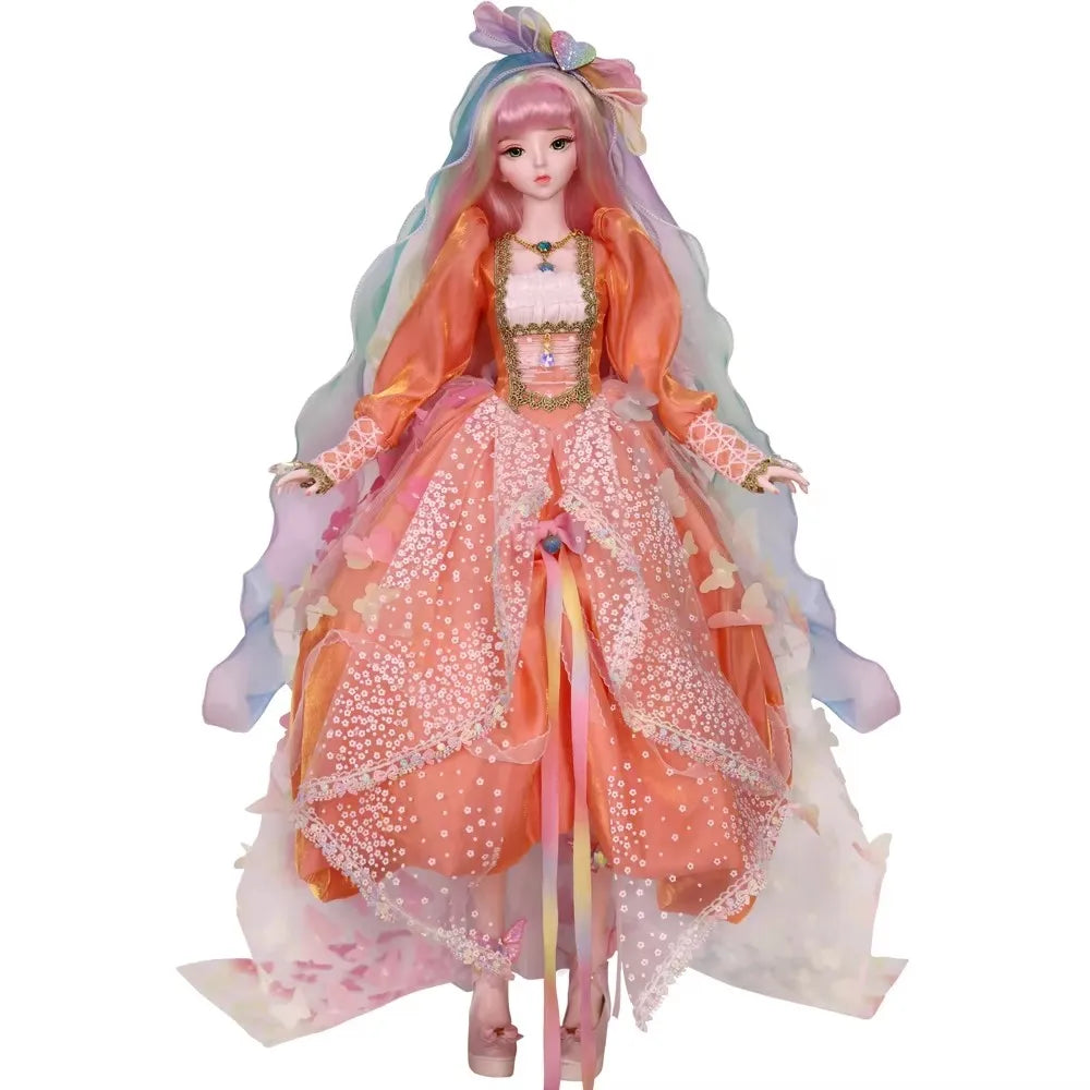 Special Price DBS Doll 1/3 BJD Mechanical Joint Body With Makeup Including Hair Eyes Clothes 62cm Height Girls Dream Fairy