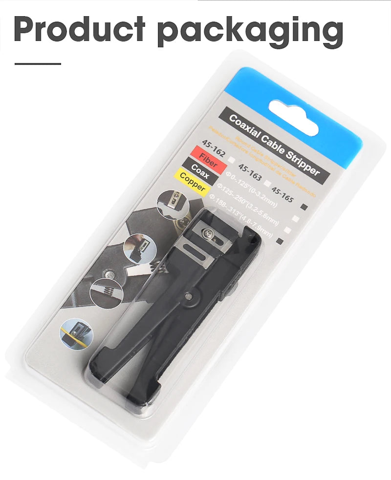 45-162 45-163 45-165 Fiber Optic Stripper Coaxial Cable Stripper Optical Cable Slitter Wire Stripper Tool Beam Tube Stripper