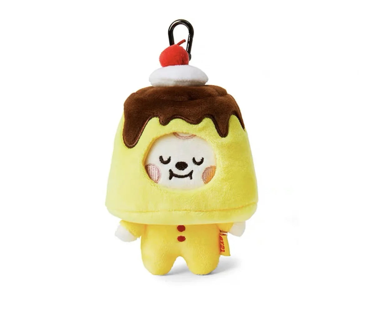 10cm Korean Popular Idol Boy Group Kawaii Plush keychain pendant small animal cross-dressing dessert cake plush doll Anime