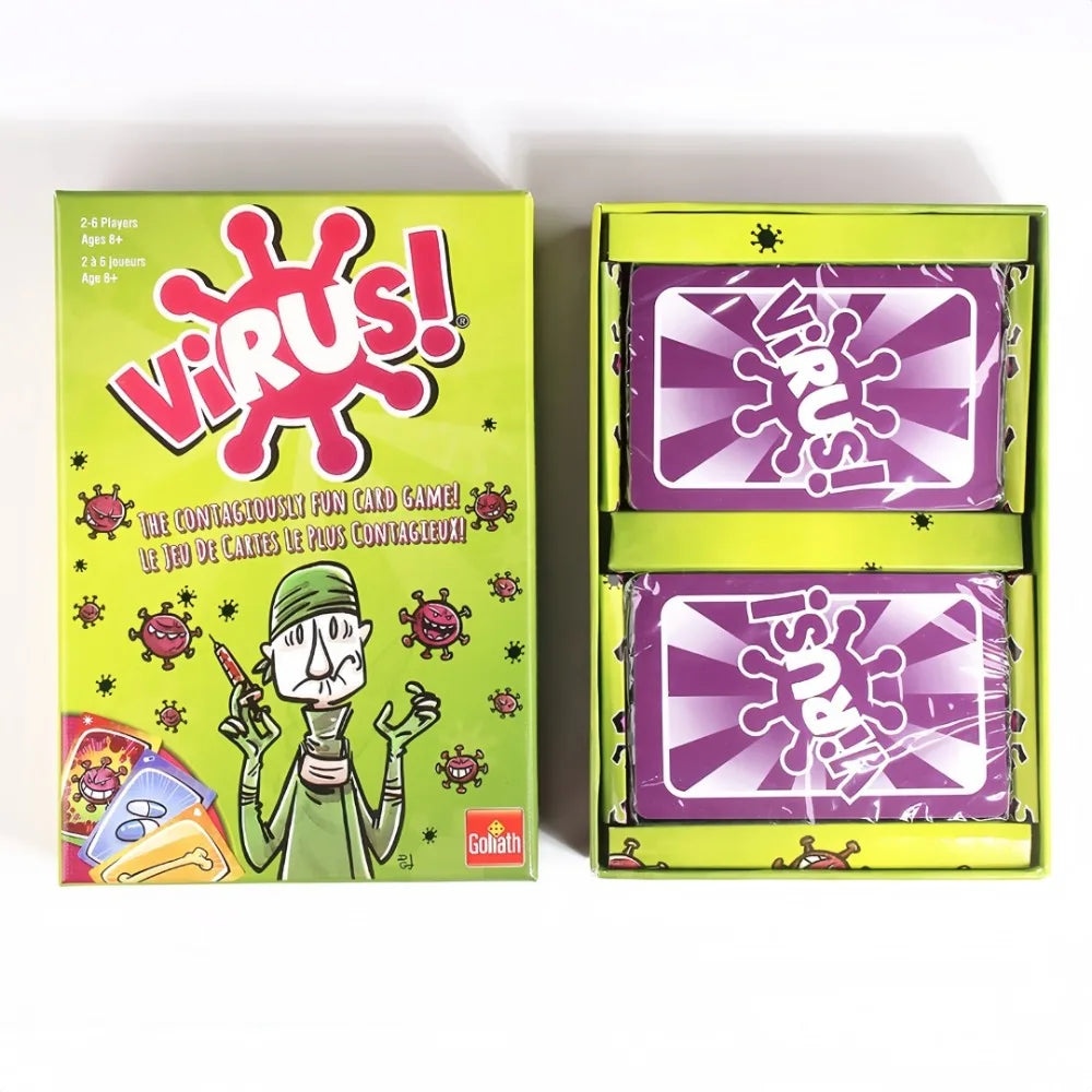 Interesting Virus Infected Card Game English Version Tabletop Card Interactive Game for Family Gatherings Couples Adult Parties
