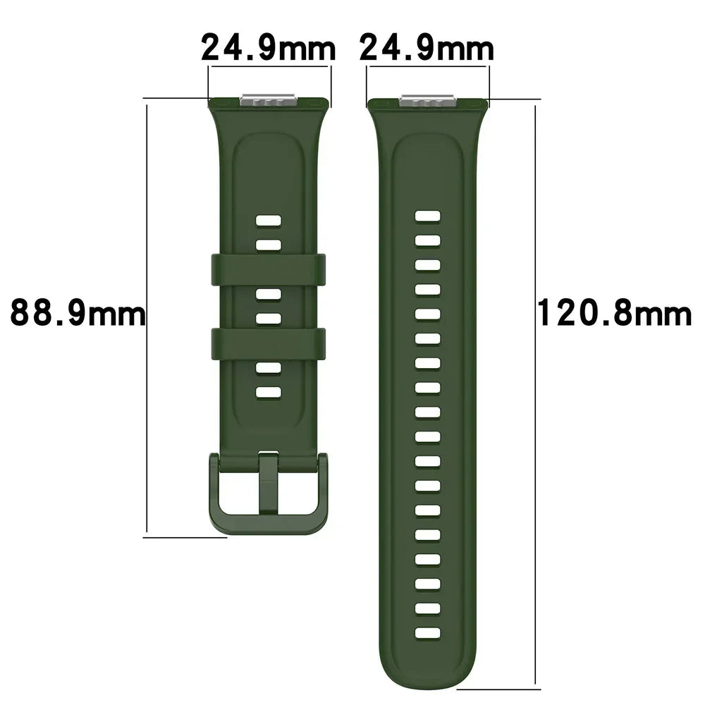 Silicone Strap For Huawei Watch Fit 2 Watch Band Bracelet Replacement Accessories + Transparent TPU Protective Case