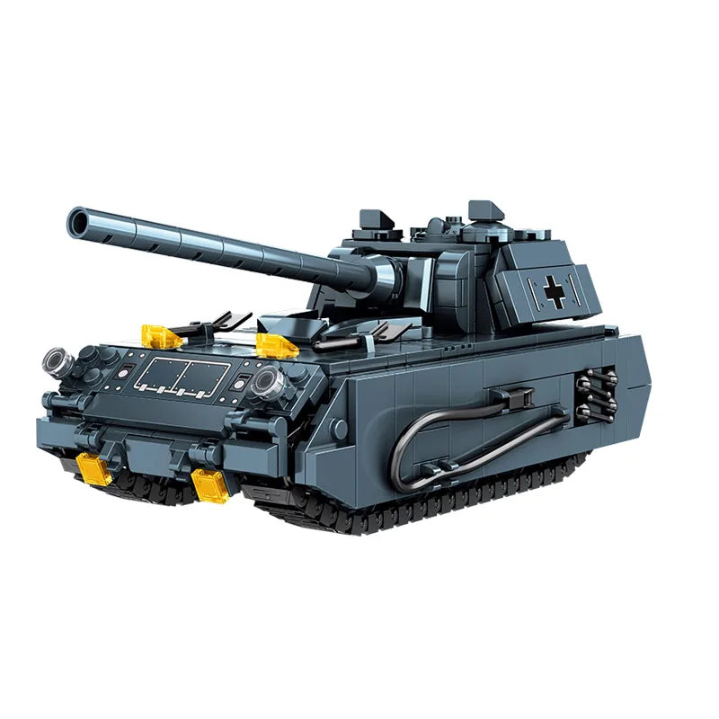 WW2 Military Army Soldiers World War 2 Tank Armored Vehicle Model Assemble Building Blocks Bricks Children's DIY Toys Gift