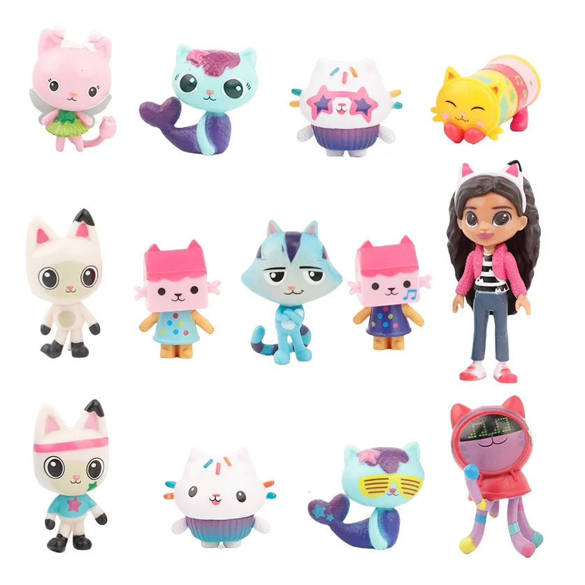 Gabby's Dollhouse Action Figure Toys Cute Doll Collection Cartoon Model