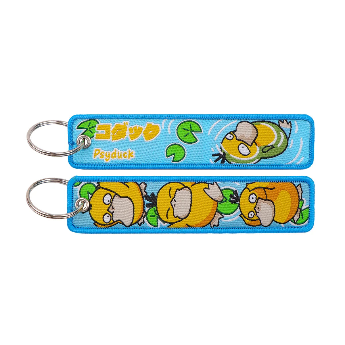Cute Anime Elf Embroidery Key Fobs Cool Game Key Tags Keychains for Motorcycles Cars Fashion Key Rings Accessories Gifts 1pcs