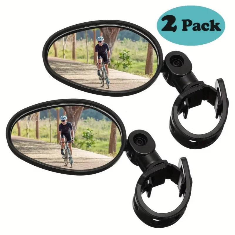 Bike Mirror Cycling Rear View Mirrors 360 Degree Adjustable Rotatable Handlebar Mirror Wide-Angle MTB Road Bycicle Accessories