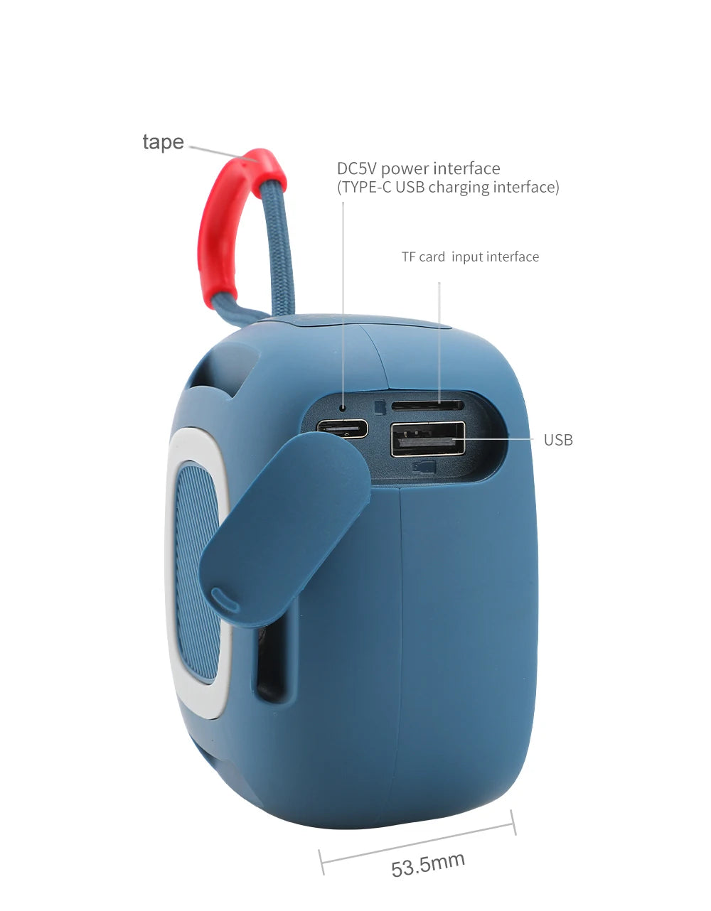 Bluetooth Speaker TG659 Mini Portable Wireless Powerful Speakers TWS BT 5.3 Sound Box HIFI Loudspeaker Supports TF Card Radio