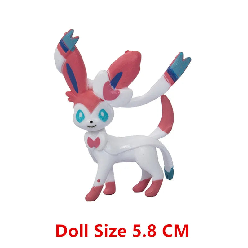 Pokemon Anime Figure Pikachu Sun Elf Eevee Gengar Monstruo De Bolsillo Cartoons Figure Model Action Toy Gift Buy in bulk