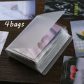 40pcs/book A6 Storage Booklet Simple Large-Capacity Waterproof Photo Storage Book High Quality PP Material