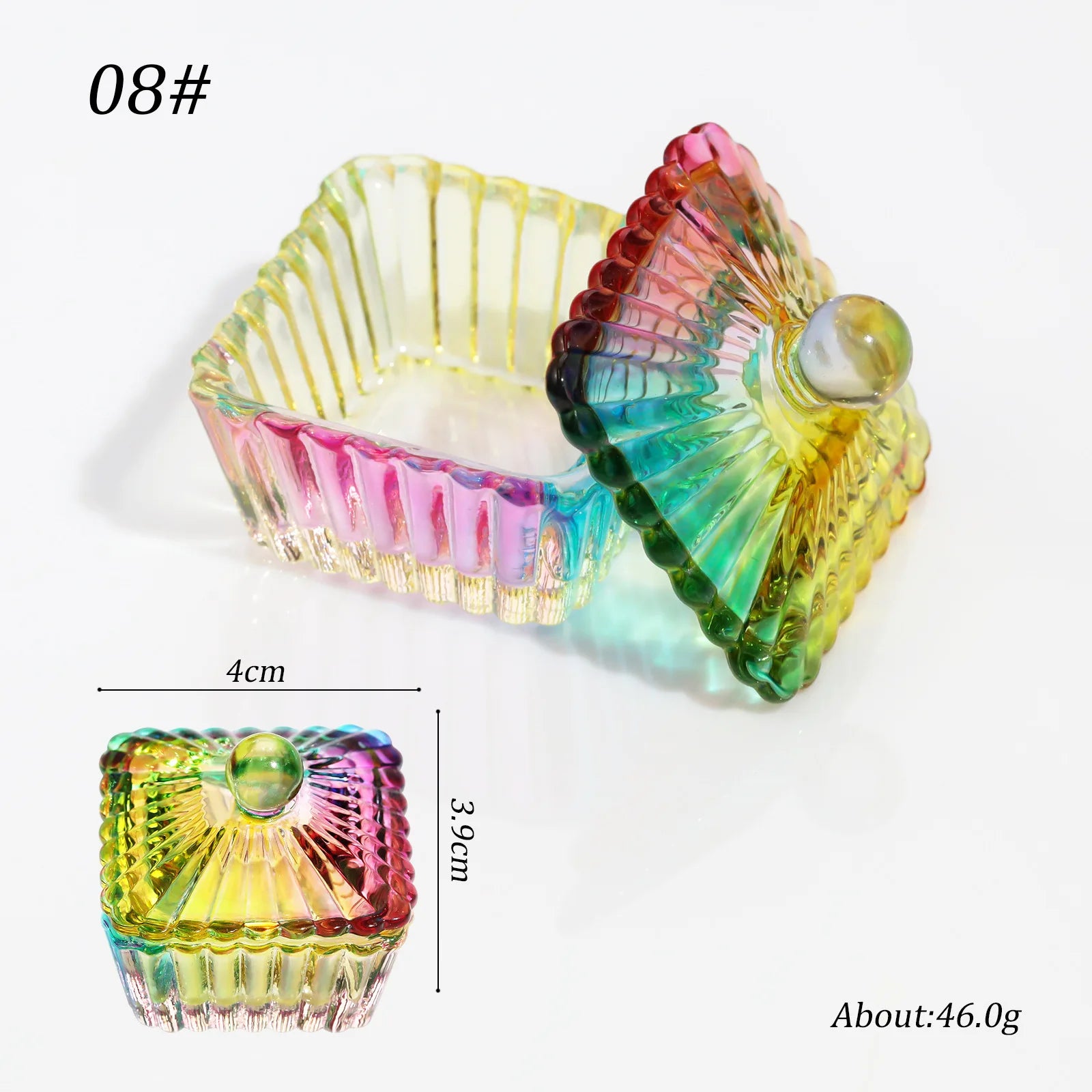 1pcs Pink Crystal Glass Dappen Dish Acrylic Powder Liquid Holder Container Heart Shape Nail Lid Cup Bowl Manicure Accessories
