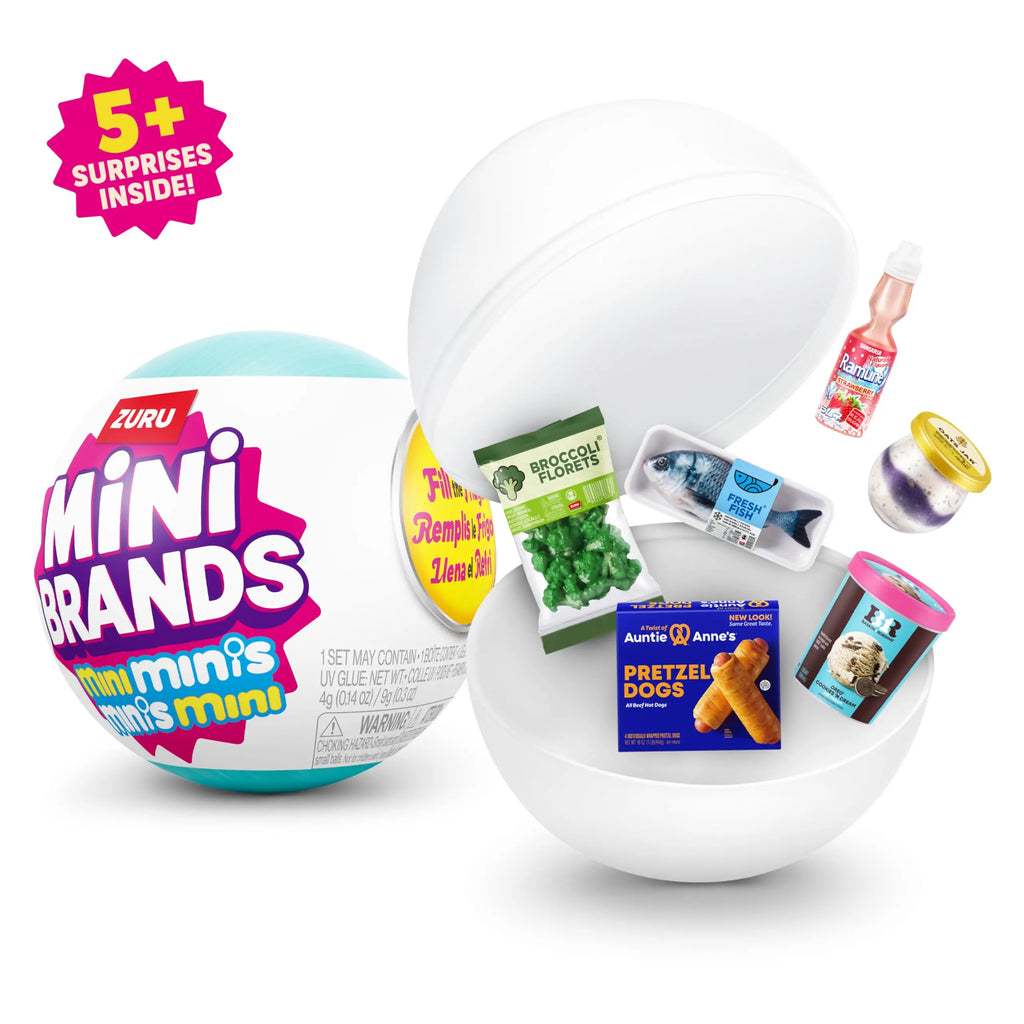 Mini Brands Fridge Mystery Ball Capsule Blind Box Set Play Kitchen Miniature Refrigerator Toys Cute Ornament Kids Birthday Gifts