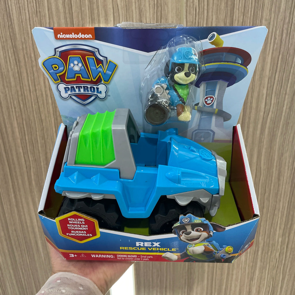 Genuine Paw patrol Dino Rescue Rex Ryder Everest Rescue Vehicle with Collectible Action Figure Patrulla Canina Children TOY Gift