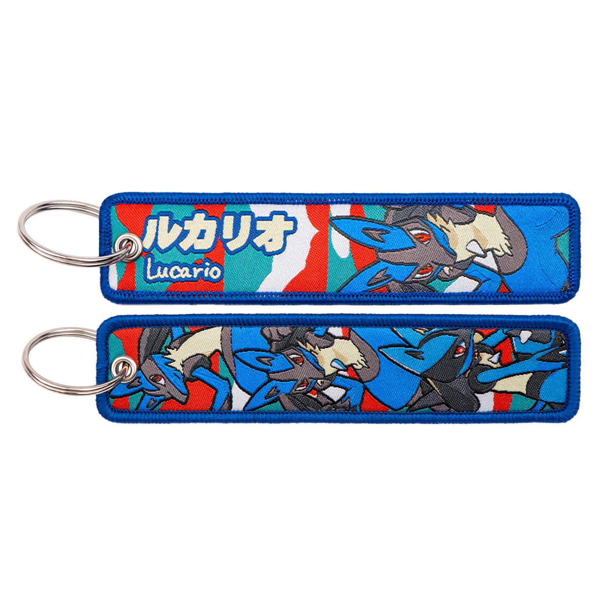 Cute Anime Elf Embroidery Key Fobs Cool Game Key Tags Keychains for Motorcycles Cars Fashion Key Rings Accessories Gifts 1pcs