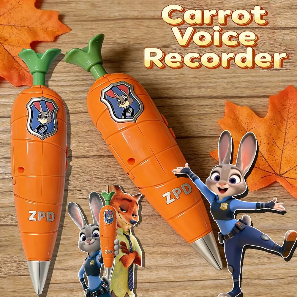 NEW Carrot Recorder Pen | for Kids | 60s Mini Recorder | 2-in-1 Gel Pen Stationery-----