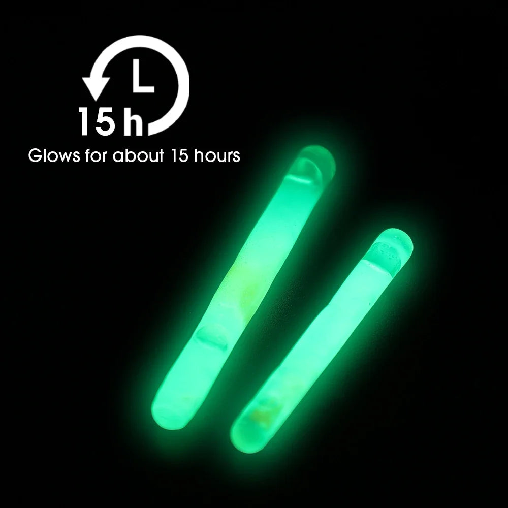 BRAVMACK 50/100pcs Outdoor Fishing Fluorescent Rod Firefly Fluorescent Rod Light Fishing Floating Rod Light Dark Luminous Rod