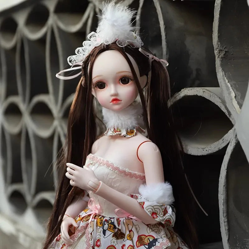 Special Price DBS Doll 1/3 BJD Mechanical Joint Body With Makeup Including Hair Eyes Clothes 62cm Height Girls Dream Fairy