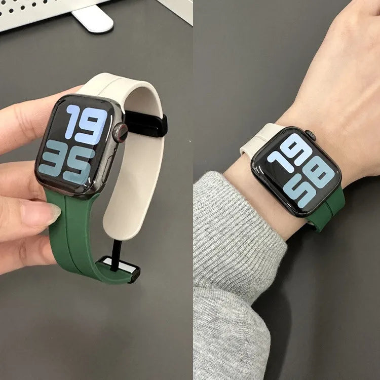 Magnetic Strap For Apple watch ultra band 49mm 45 mm Silicone Bracelet iWatch Series 7 8 se 6 5 3 44mm 45mm 40mm 41mm 42mm 38mm