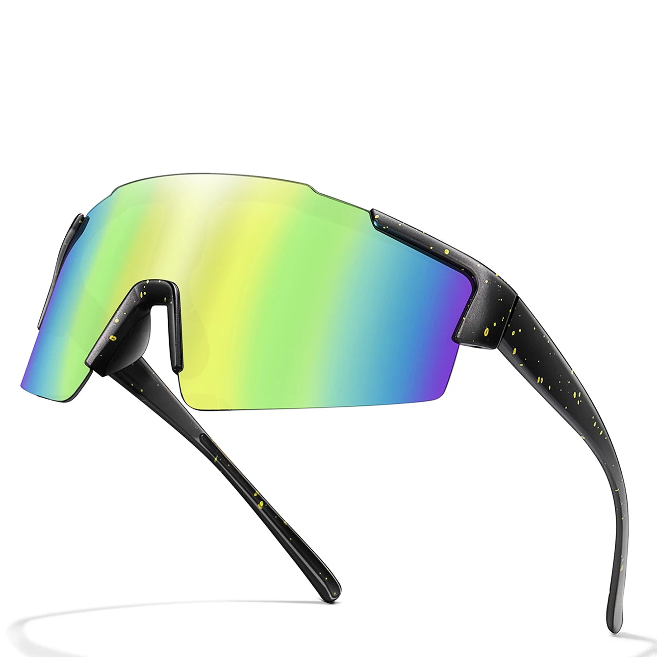 LOISRUBY Band New Style Cycling Sunglasses Sports Bike Glasses Men Women Mtb Bicycle Eyewear Large Windproof Eyewear UV400