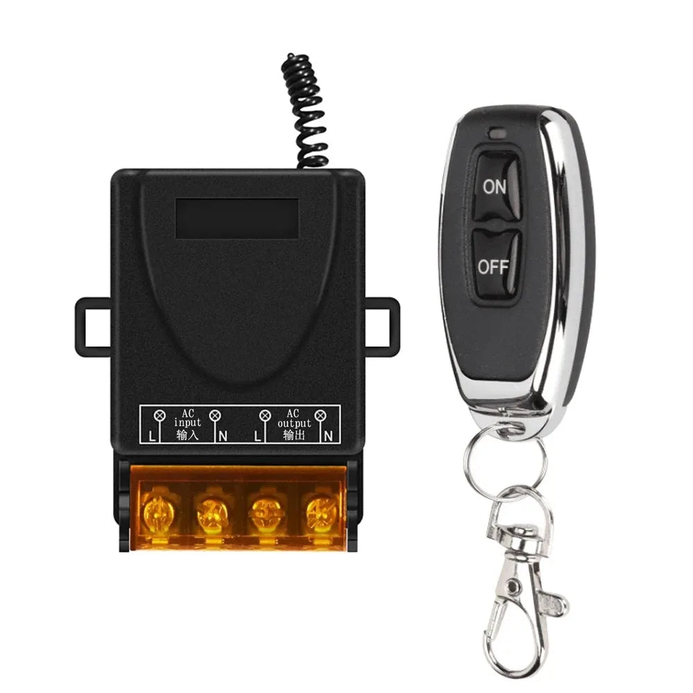 AC220V 433Mhz Remote Control Switch Hign Power On off Remote Control Transmitter for Water Pump Motor LED/Electric Appliance