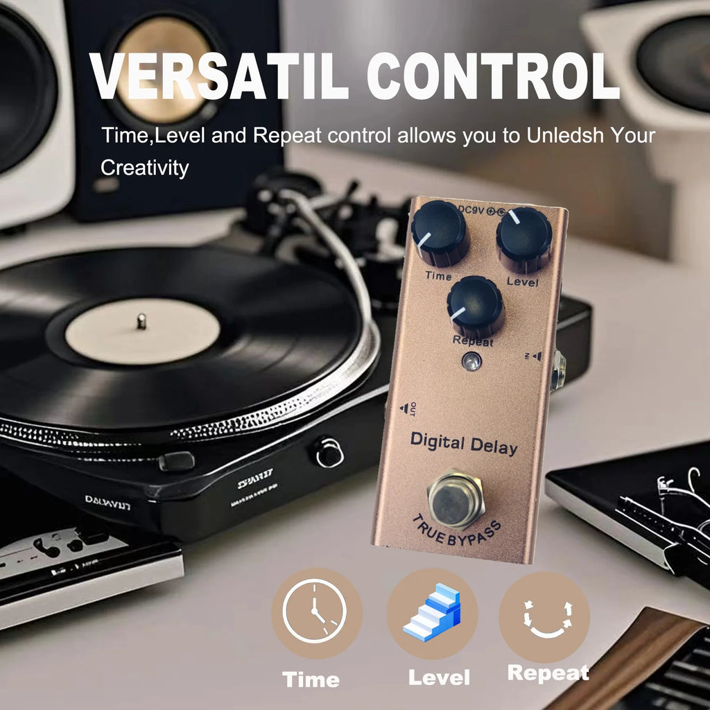 Mini Electric Guitar Effect Pedal Overdrive/Distortion Crunch/US Dream/Chorus/Vintage Phase/Digital Delay/Tremolo