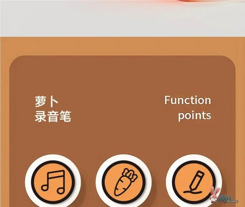 New Hot Sale Cute Carrot Voice Recorder Toy Ballpoint Pen 2 in 1 Multifunctional Writing Tool