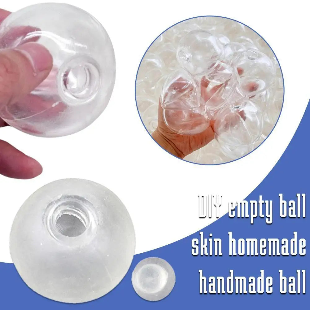 10pcs Creative Sphere Jewelry TRP Casting Molds Tools Diy Handmade Empty Ball Skin Slow Rebound Decompression Slow Rebound Toy