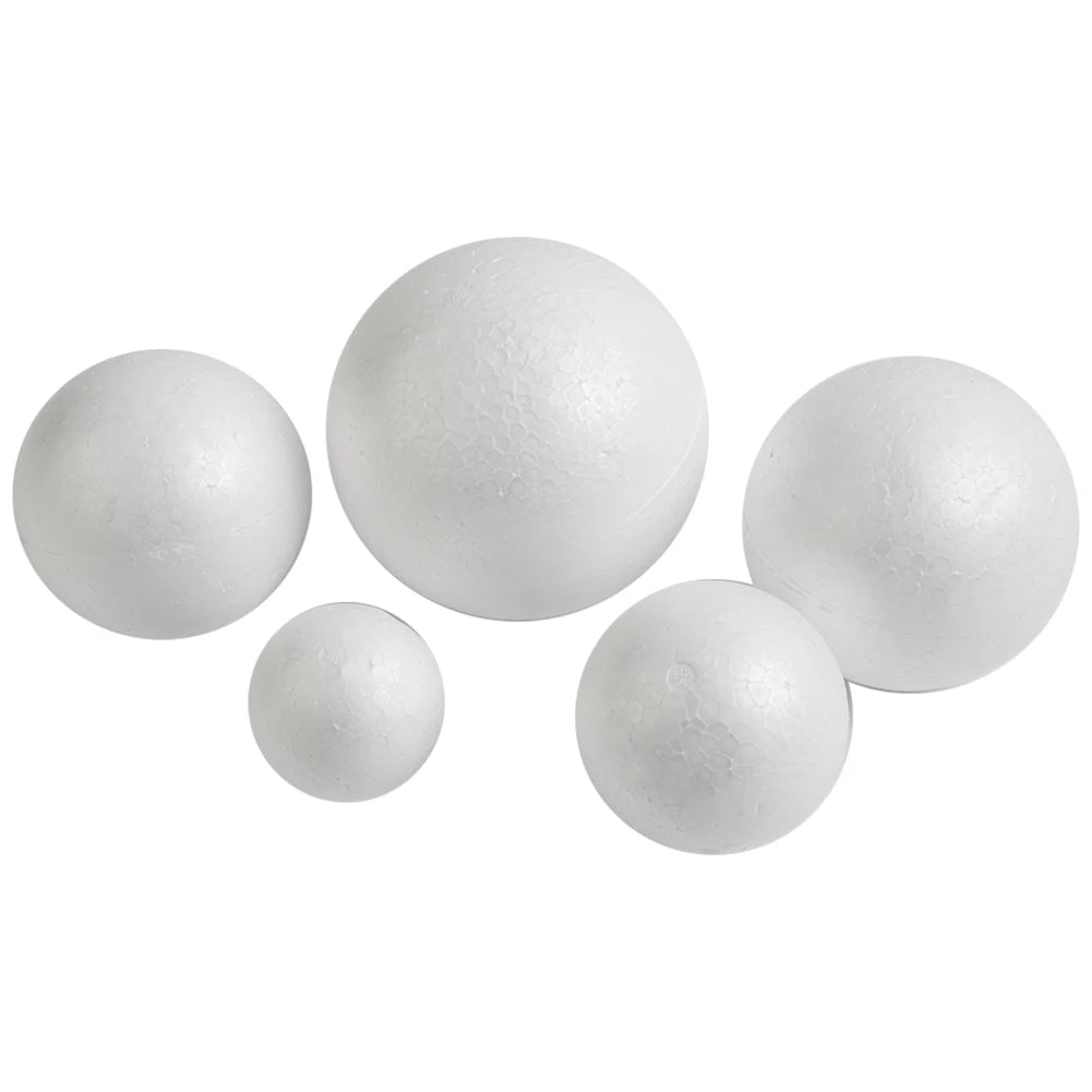 6-12cm Modelling Polystyrene Foam Balls White Craft Balls DIY Hand-painted Gifts Accessory Wedding Celebrations Event Supplies