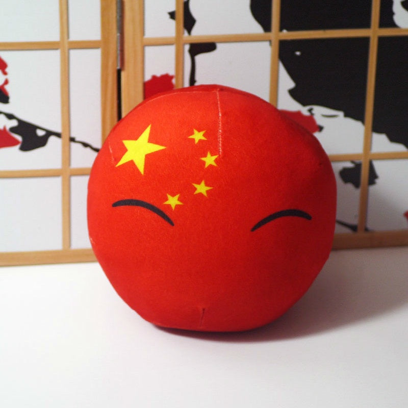 10cm Cute Countryball Polandball Plush Stuffed Dolls Anime Short  Toys Mini Pillow Bag Key Ring Pendant Cosplay Gifts