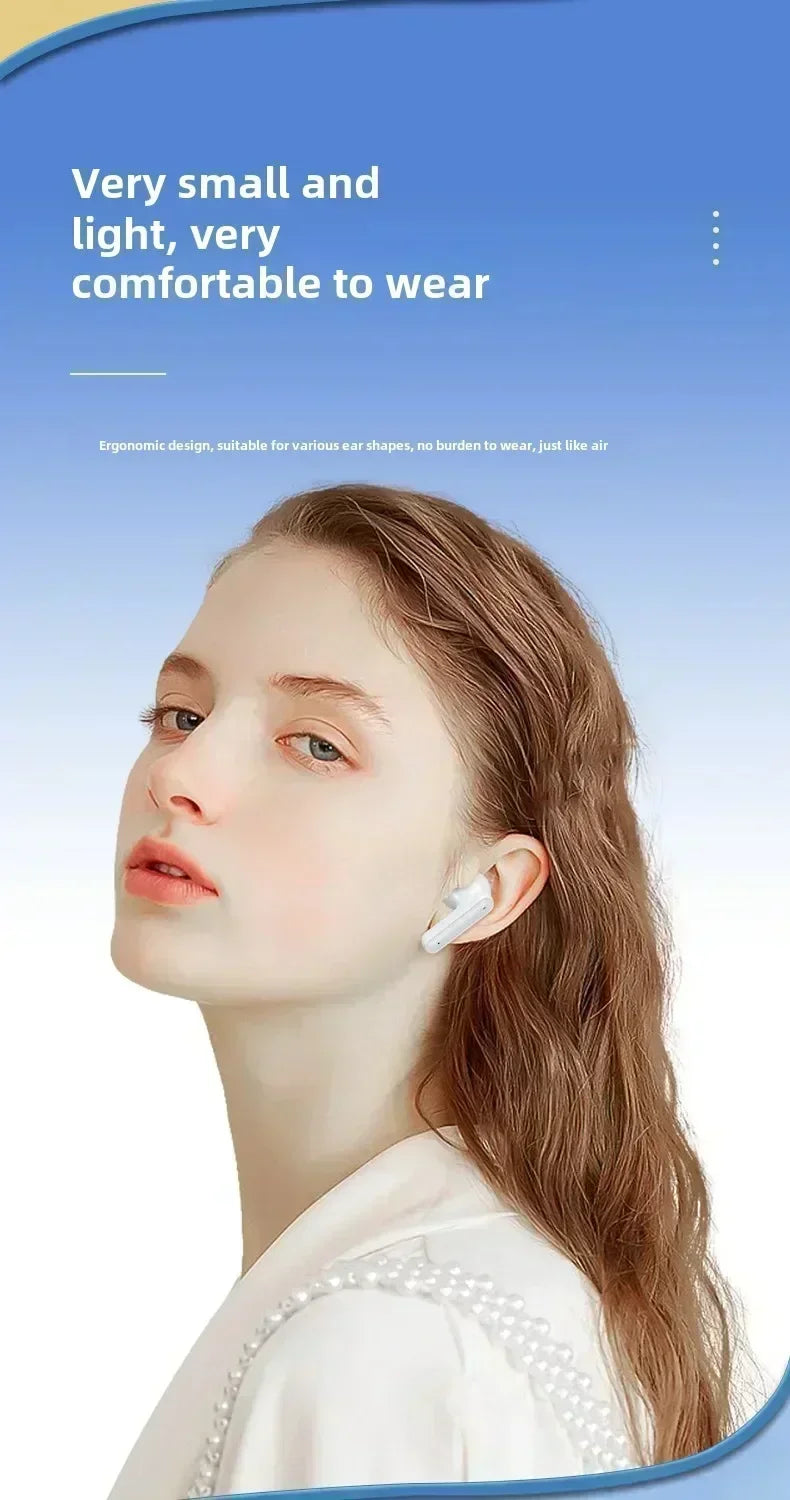 TWS Wireless Headphones Game Bluetooth Headphones with Microphone Noise Reduction High Fidelity Bass Earphones for phones