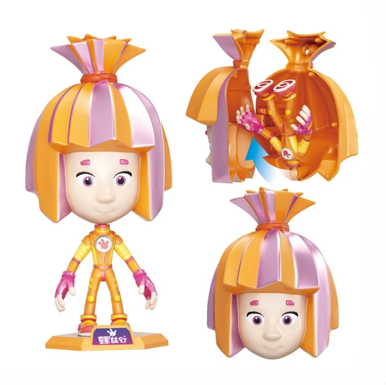 The Fixies Anime Figure Nolik Cartoon Transforming Toys Model Action Figures Collection Ornaments Children Gifts