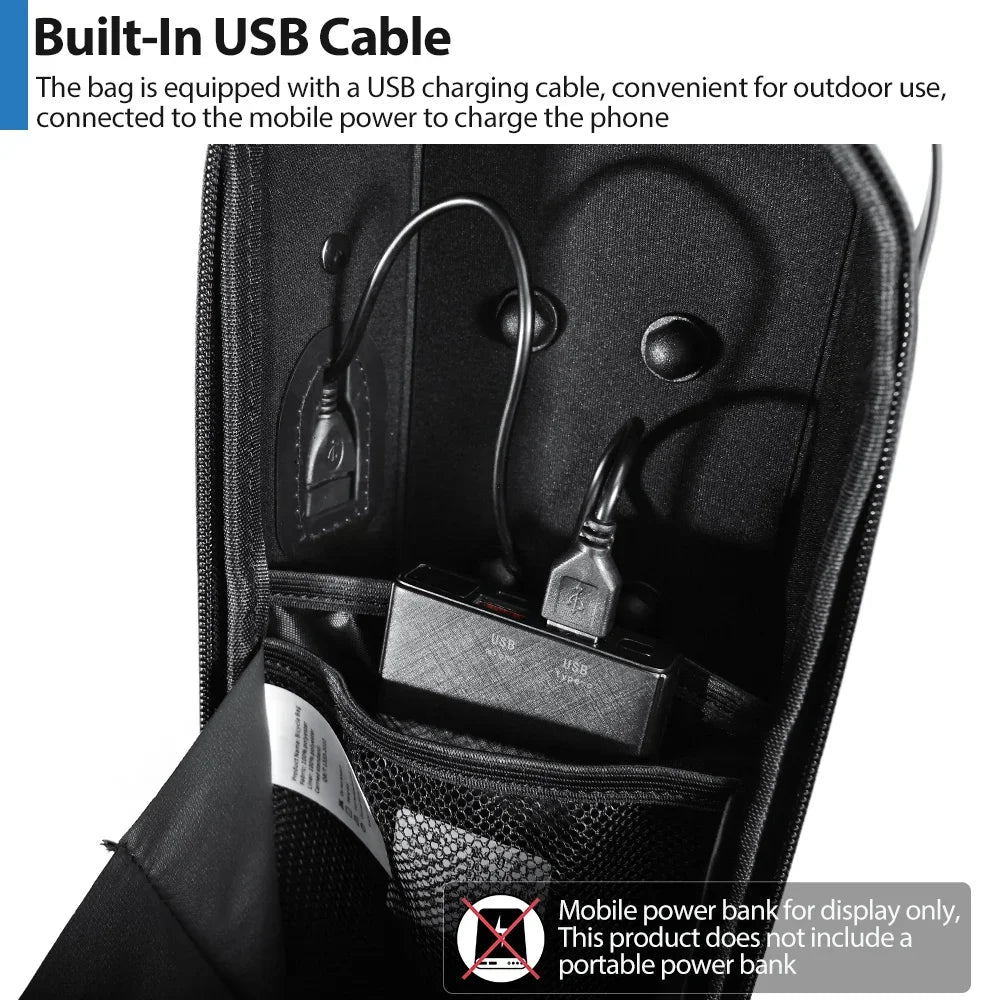 NEWBOLER 3L/5L Electric Scooter Bag Accessories Electric Vehicle Bag With USB Port Waterproof Scooter Front Bag Bike Bag