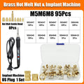 Brass Heat Set Insert Nut Electric Soldering Iron 60W LCD Digital Display Adjustable Temperature 220V/110V 3d Printer Copper Nut