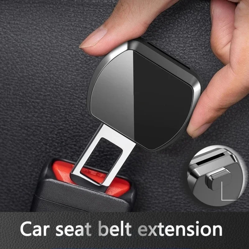 1/2pcs Car Seat Belt Extension Plug Buckle Seatbelt Clip Adjustable Extender For Tesla Jeep Renegade Car Safety Seatbelt Lock