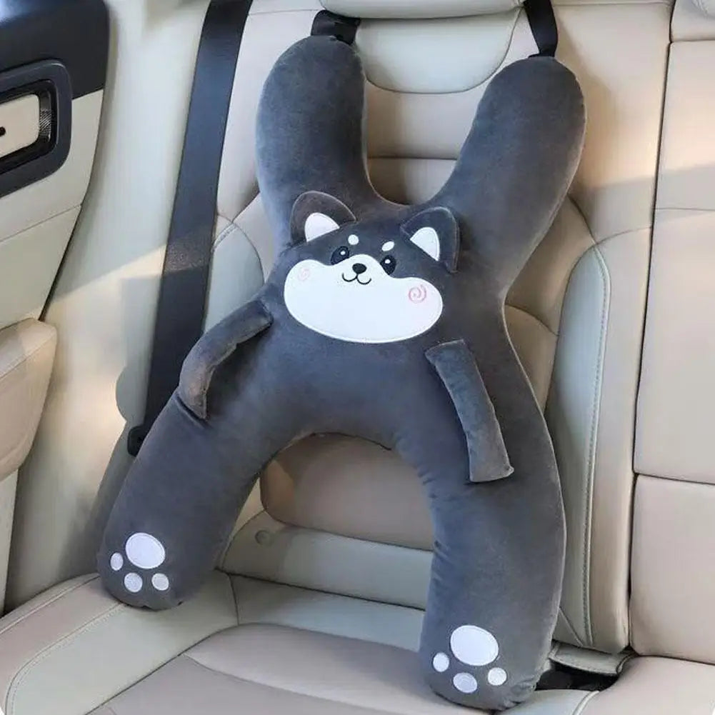 1PCS Cute Car Neck Pillow Safety Sleep Prevent Leaning Head Back Car Sleeping Neck Head Support Comfort Travel Pillow