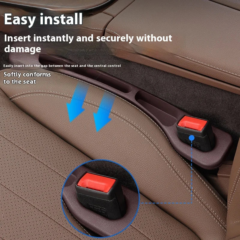 2pcs Creative and Practical Automotive Interior Products: Car Seat Gap Plug, Anti-leak Strip, Multi-functional Storage Box