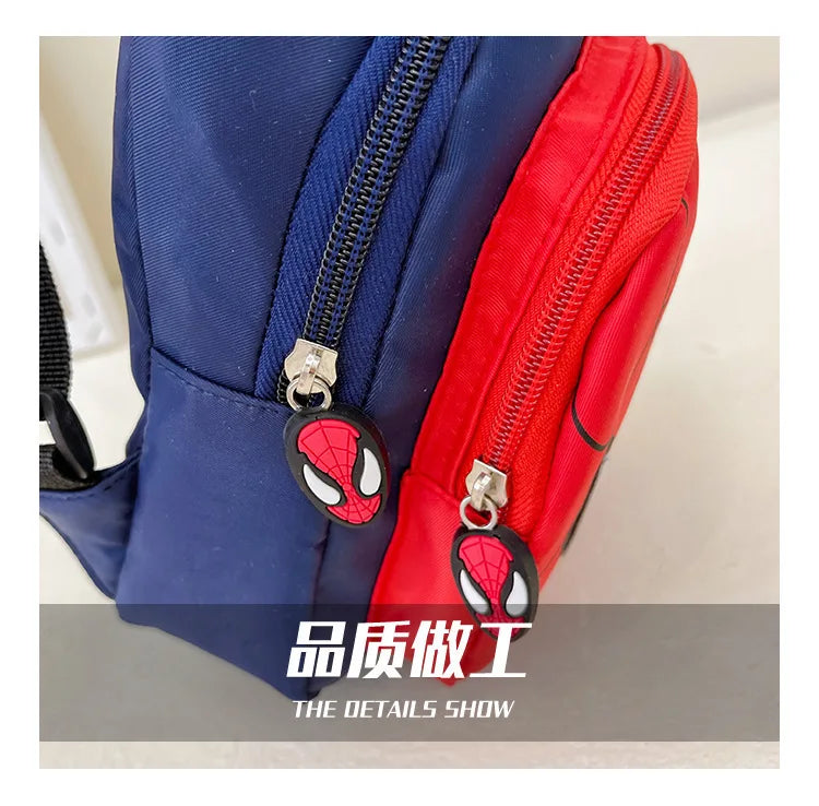 Marvel New Children's Shoulder Backpack Spiderman Pattern Large Capacity Bag Casual Student Boys Girls Bag