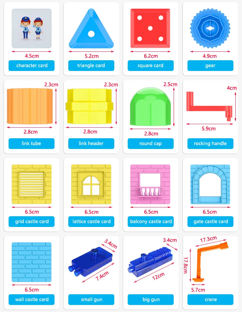 large Magnetic tiles Designer Magnet Building Blocks Accessories Educational Constructor Toys For Children Kids Girls Set Gift
