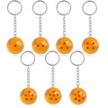 2.7cm 7PCS/set Anime Son Goku Shenron Dragonball Crystal Ball Resin Action Figure Model Toy Kids GIft Keychain
