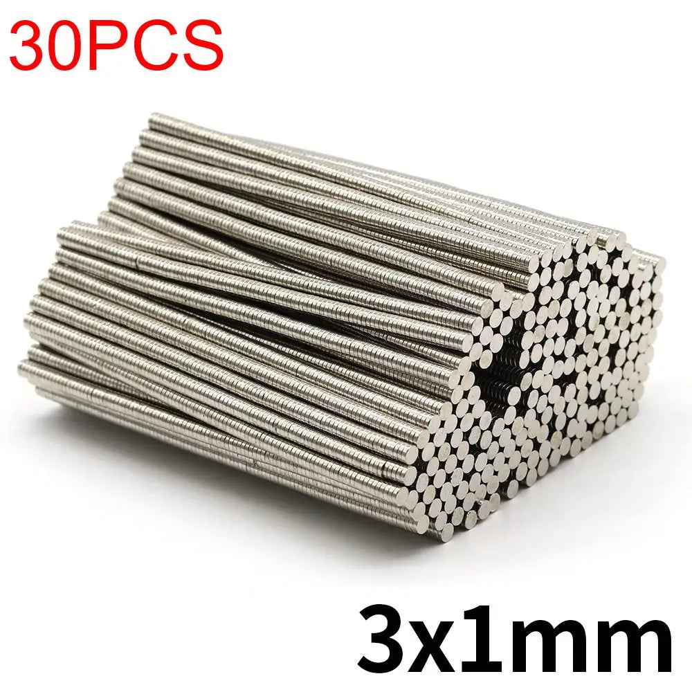 3x1mm Round Super Strong Neodymium Magnet N35 Powerful Magnetic NdfeB Permanent Refrigerator Magnet imanes DIY